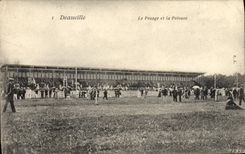 CPA Cheval Equitation Hippisme Deauville Le pesage et la pelouse