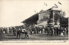 CPA Cheval Equitation Hippisme Deauville Les tribunes du champ de courses 
