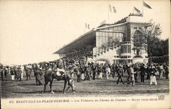CPA Cheval Equitation Hippisme Deauville Les tribunes un jour de courses