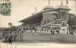 CPA Cheval Equitation Hippisme Deauville Les tribunes du champ de courses 