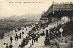 CPA Cheval Equitation Hippisme Marseille Champ de courses les tribunes
