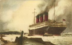 CPA Bateau Paquebot Berengaria 