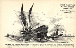 CPA Bateau Voilier Les nefs des croises Sebille