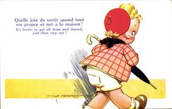 CPA Fantaisie Illustrateur Enfant Tempest