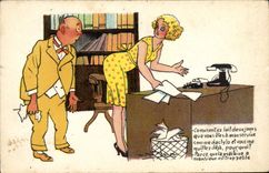 VINTAGE POSTCARD Spahn Illustrator