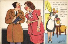 CPA Illustrateur Spahn Pilote Folies Bergeres