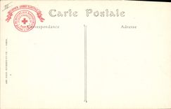 VINTAGE POSTCARD Militaria Canon Our 75 in action