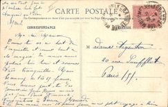 CPA Militaria Camp de Chalons le 155 court canon 
