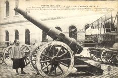 VINTAGE POSTCARD Militaria Paris Museum of the Canon army of 155 mm