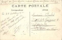 VINTAGE POSTCARD Militaria Destruction of a way bottle pincers
