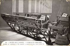 VINTAGE POSTCARD Militaria Paris Musee of the Debris army of the zeppelin n°8 cut down has Badonviller