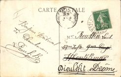 VINTAGE POSTCARD Militaria Canon Camp of Chambaran Canon of 75