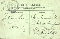 VINTAGE POSTCARD Militaria Orleans Artillery Against the cavalry