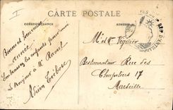 VINTAGE POSTCARD Militaria Artillery the part and its box