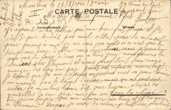 CPA Folklore Auvergne Jeune couple se rendant a la foire TOP