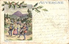 CPA Folklore Auvergne Une noce 