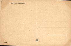 VINTAGE POSTCARD Theater Wien Burgtheater