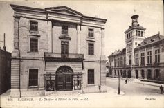 CPA Theatre et l'hotel de ville Valence 