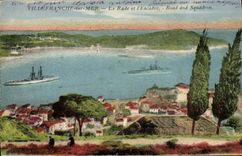 CPA Villefranche sur mer La rade et l'escadre Bateaux
