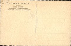 CPA Villefranche sur mer La rade et la ville vues de la corniche Bateaux