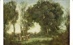 VINTAGE POSTCARD Corot crossbred