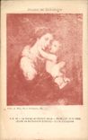 VINTAGE POSTCARD Museum of Bordeaux the virgin and the child Jesus Murillo Bartholome Esteban