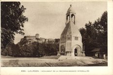 Monumento pesado de la POSTAL de la VENDIMIA del reconocimiento interaliado