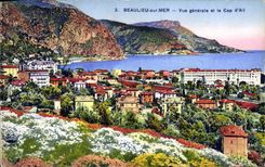 VINTAGE POSTCARD Beaulieu On Sea View And the Cape D' Ail