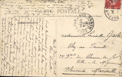 Barra del prostestante de la religión de la POSTAL de la VENDIMIA el templo del Protestant de duque Quay Victor Hugo