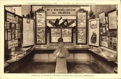 VINTAGE POSTCARD Religion prostestante Paris Fair colonial 1931 House of the Protestant Missions Evangelization