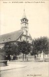 CPA Religion prostestante Montbeliard La place et le temple St Martin