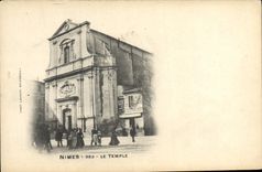 VINTAGE POSTCARD Religion prostestante Nime Protestant Temple