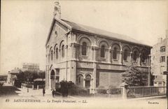 VINTAGE POSTCARD Religion prostestante Holy Etienne Protestant Temple