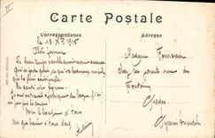 CPA Religion prostestante Heiltz le Maurupt Rue de Rennes Le temple protestant Militaria