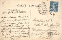 VINTAGE POSTCARD Religion prostestante Holy Park Maur Protestant Temple and the Beausejour avenue