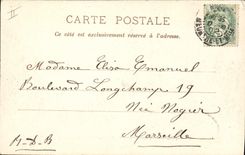 VINTAGE POSTCARD Religion prostestante Nancy Holy Public garden Jean Protestant Temple