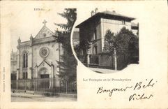 CPA Religion prostestante Epinal Temple et le presbytere Temple protestant