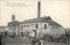 VINTAGE POSTCARD Old Sugar refinery Fismes