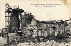 VINTAGE POSTCARD Roye Ruins of the Labruyere Sugar refinery