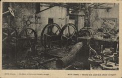 VINTAGE POSTCARD Roye Machinery of the Sugar refinery Lebaudy saccagee