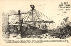 VINTAGE POSTCARD Sailing Boat Pheniciens
