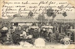 CPA Cheval Equitation Hippisme Cavaillon Champ de courses Le pesage TOP