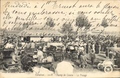 CPA Cheval Equitation Hippisme Cavaillon Champ de courses Le pesage TOP