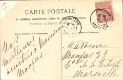 CPA Cheval Equitation Hippisme Cavaillon Champ de courses Le pesage TOP