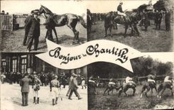 VINTAGE POSTCARD Horse Horsemanship Hippisme Chantilly