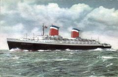 CPA Bateau Paquebot SS United States 