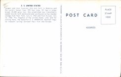 CPA Bateau Paquebot SS United States 