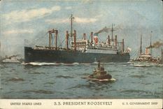 CPA Bateau Paquebot SS President Roosevelt