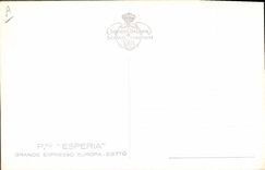 CPA Bateau Paquebot Esperia 