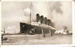 CPA Bateau Paquebot A curarder Eastward bound 